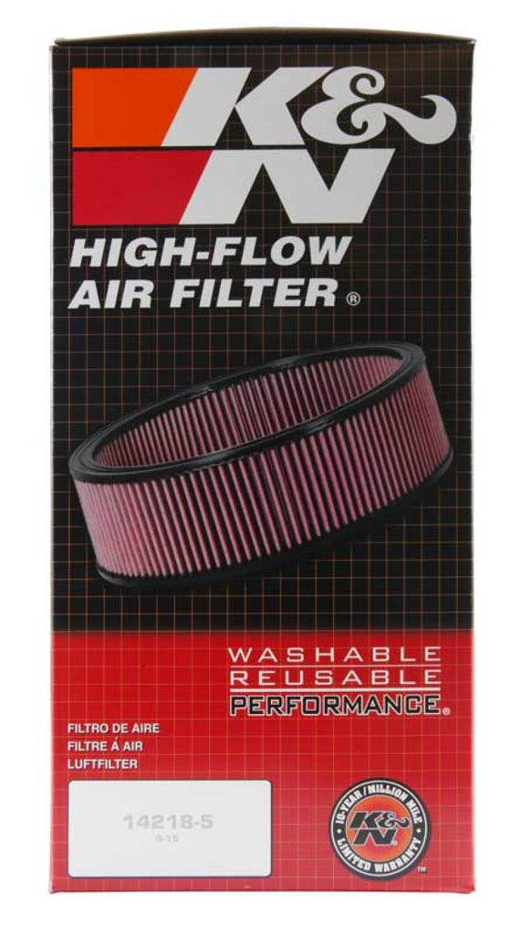 K&N Universal Round Air Filter 9in OD / 7-1/2in ID / 4in Height