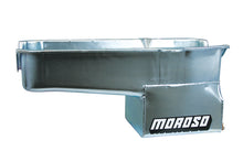 Load image into Gallery viewer, Moroso 80-85 Chevrolet SBC (w/Passenger Side Dipstick) Wet Sump 7qt 9.5in Steel Oil Pan - Black