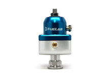 Load image into Gallery viewer, Fuelab 555 Carb Adjustable FPR Blocking 4-12 PSI (1) -8AN In (2) -8AN Out - Blue