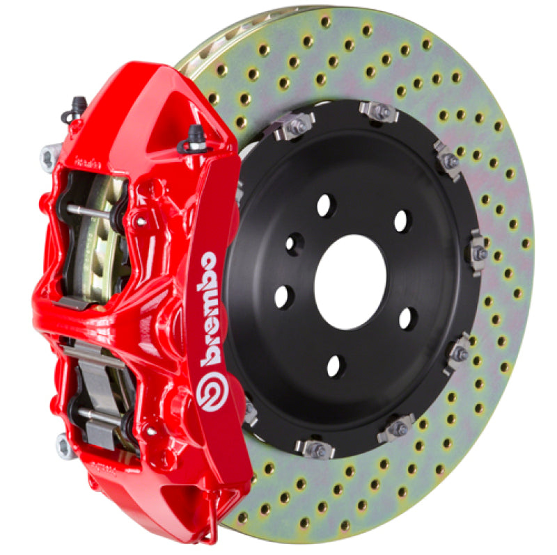 Brembo 09-13 X5M/09-14 X6M/15-18 X5M/16-19 X6M Fr GT BBK 6 Pist Cast 405x34 2pc Rotor Drill-Red