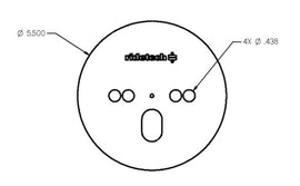 Ridetech Airspring Pattern Plate Centered