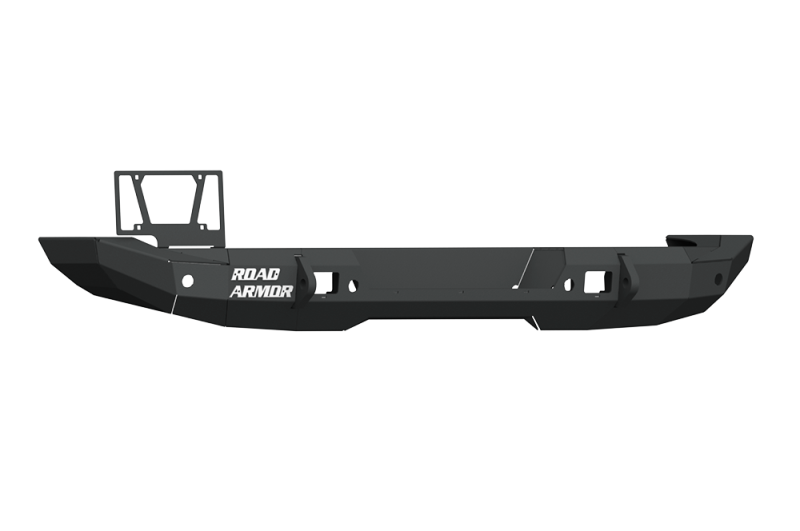 Road Armor 18-20 Jeep Wrangler JL Stealth Rear Bumper Full Width w/Tire Carrier Hole - Tex Blk