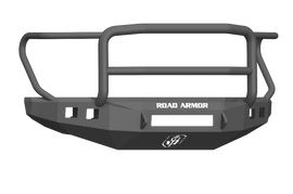 Road Armor 17-20 Ford F-250 Stealth Wide Fender Flare Front Bumper w/Lonestar Guard - Tex Blk