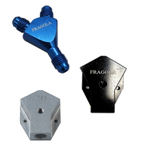 Load image into Gallery viewer, Fragola Y-Fitting -6AN Male Inlet x 4AN Male Outlets Black