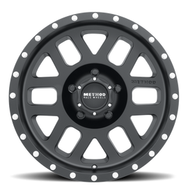 Method MR306 Mesh 17x8.5 0mm Offset 5x5 94mm CB Matte Black Wheel