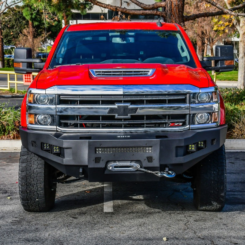 Westin 16-18 Chevrolet Silverado 1500 Pro-Series Front Bumper - Textured Black