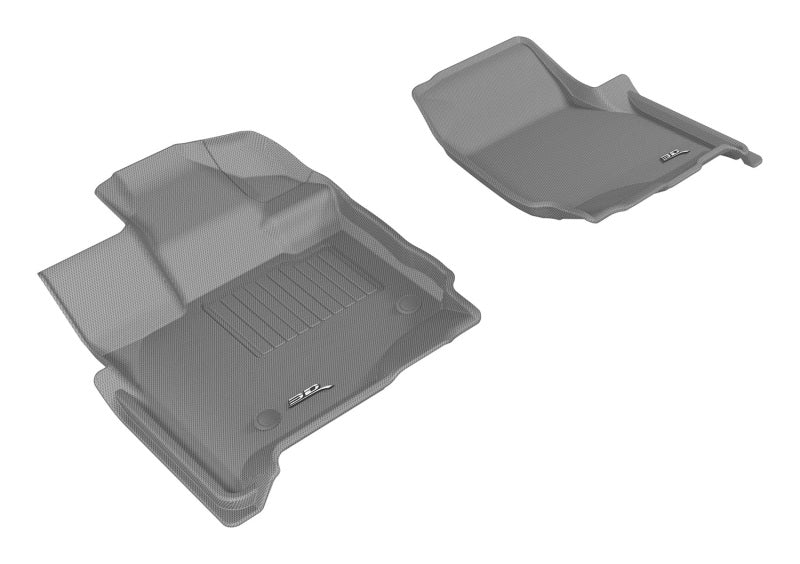 3D MAXpider 2015-2020 Ford F-150 Supercab Kagu 1st Row Floormat - Gray
