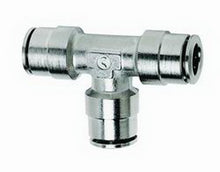 Load image into Gallery viewer, Firestone Union Tee 1/4in. Nickel Push-Lock Air Fitting - 6 Pack (WR17603453)