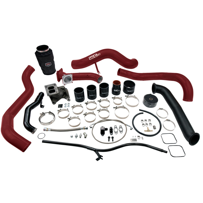 Wehrli 01-04 Chevrolet 6.6L LB7 Duramax S300 Turbo Install Kit (No Turbo) - WCFab Red