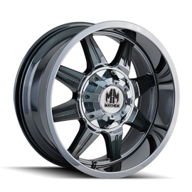 Mayhem 8100 Monstir 20x9 / 6x135 BP / 18mm Offset / 106mm Hub Chrome Wheel