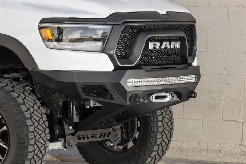 Addictive Desert Designs 2019 Ram Rebel 1500 Stealth Fighter Fr Bumper w/Winch&Parking Sensor Mounts