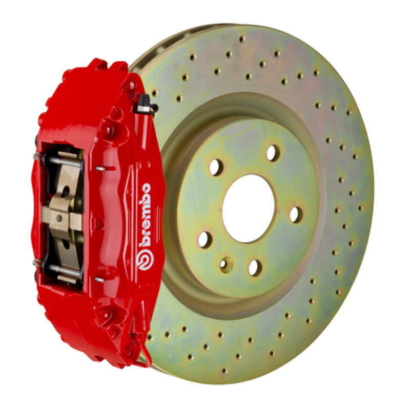 Brembo 02-07 Impreza/WRX/08-14 WRX Front GT BBK 4 Piston Cast 326 x30 1pc Rotor Drilled-Red