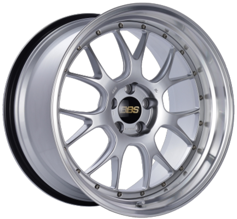 BBS LM-R 19x9.5 5x114.3 ET45 Diamond Silver Center Diamond Cut Lip Wheel - 82mm PFS Required