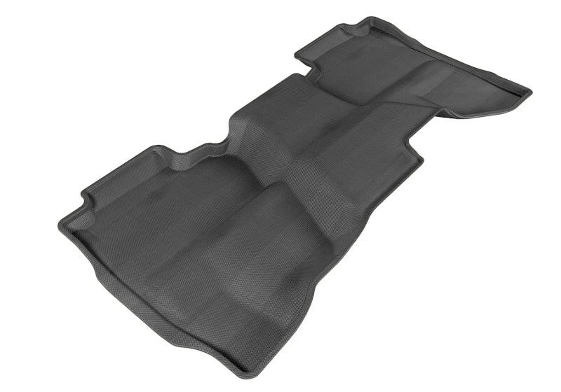 3D MAXpider 2014-2019 Chevrolet/GMC Silverado Double Cab Kagu 2nd Row Floormats - Black