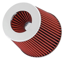 Load image into Gallery viewer, Spectre Adjustable Conical Air Filter 5-1/2in. Tall (Fits 3in. / 3-1/2in. / 4in. Tubes) - Red