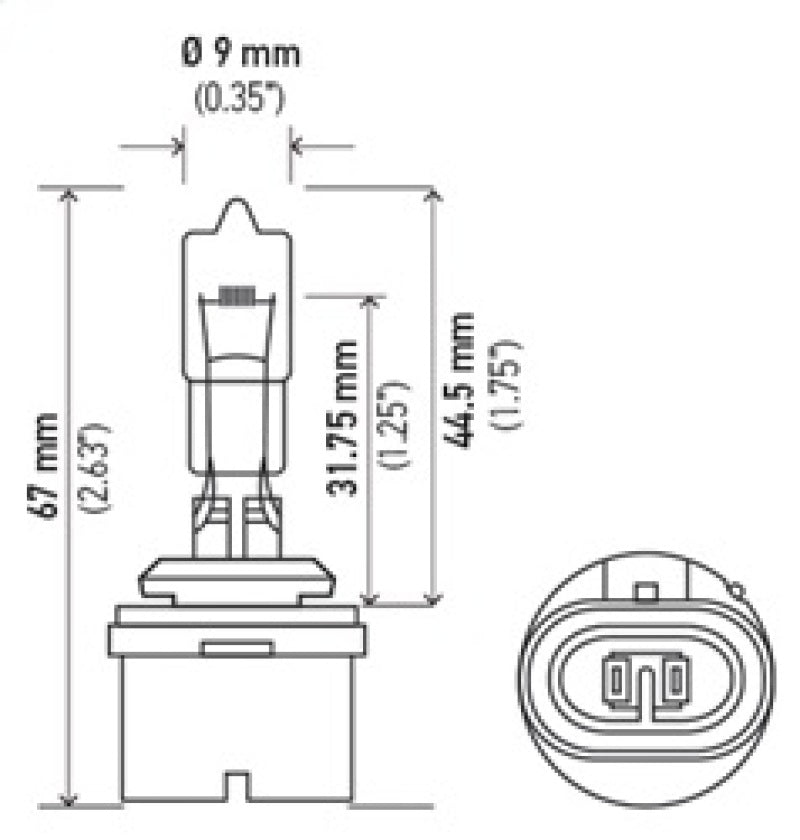 Hella Bulb 887 12V 50W Pg13 T325