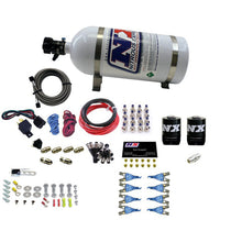 Load image into Gallery viewer, Nitrous Express 8 Cyl Soft Line Shark Rail Nitrous Kit w/10lb Bottle Pushloc