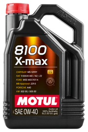 Motul 5L Synthetic Engine Oil 8100 0W40 X-MAX - Porsche A40