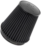 K&N Universal Rubber Filter Round Tapered 6in Flange ID x 7.5in Base OD x 5.25in Top OD x 8in Height