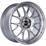 BBS LM-R 21x10 5x120 ET35 Diamond Silver Center Diamond Cut Lip Wheel -82mm PFS/Clip Required