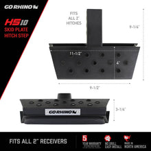 Load image into Gallery viewer, Go Rhino HS-10 Hitch Skid Step