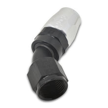 Load image into Gallery viewer, Russell Performance -16 AN Silver/Black 45 Degree Full Flow Hose End