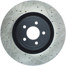 Load image into Gallery viewer, StopTech Slotted &amp; Drilled Sport Brake Rotor - 2015 Ford Mustang GT - Front Left