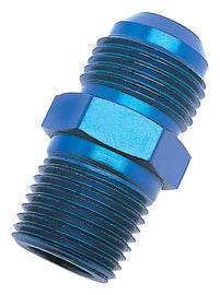 Russell Performance -10 AN to 1/2in NPT Straight Flare to Pipe (Blue)