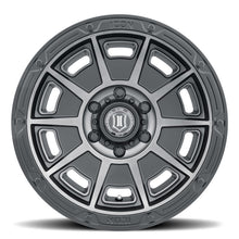 Load image into Gallery viewer, ICON Victory 17x8.5 5x5 -6mm Offset 4.5in BS Smoked Satin Black Tint Wheel