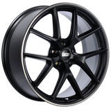 BBS CI-R 20x8.5 5x120 ET32 Satin Black Polished Rim Protector Wheel -82mm PFS/Clip Required