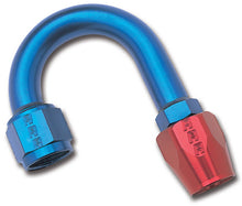 Load image into Gallery viewer, Russell Performance -6 AN Red/Blue 180 Degree Full Flow Hose End (1in Centerline Radius)