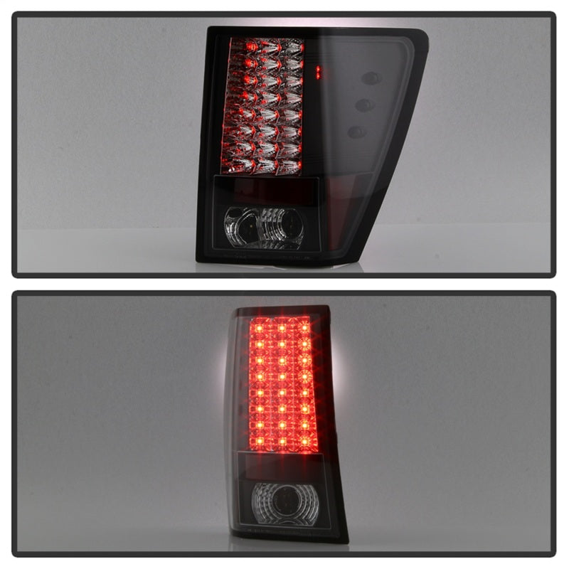 Spyder Jeep Grand Cherokee 07-10 LED Tail Lights Black ALT-YD-JGC07-LED-BK