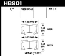 Load image into Gallery viewer, Hawk 12-16 Nissan Patrol Latin America LTS Street Brake Pads - Front