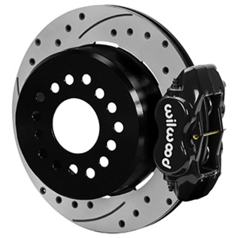 Wilwood Ford Explorer 8.8in Rear Axle Dynalite Disc Brake Kit 12.19in Drill/Slot Rotor Blk Caliper