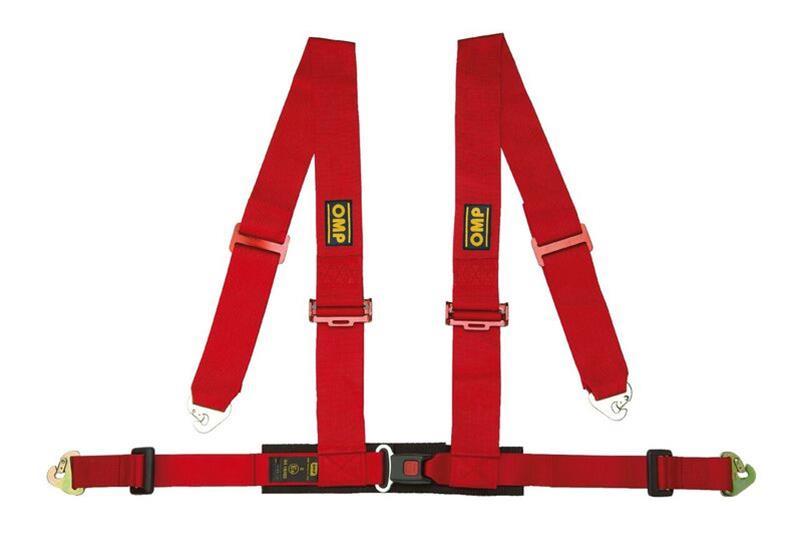 OMP 4 Point Harness - Red