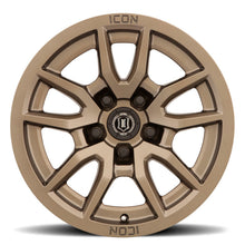 Load image into Gallery viewer, ICON Vector 5 17x8.5 5x5 -6mm Offset 4.5in BS 71.5mm Bore Bronze Wheel