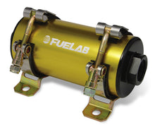 Load image into Gallery viewer, Fuelab Prodigy High Flow Carb In-Line Fuel Pump - 1800 HP - Gold