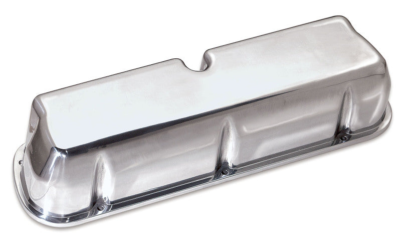 Moroso Ford Small Block Valve Cover - Extra Tall - No Logo - Polished Aluminum - Pair