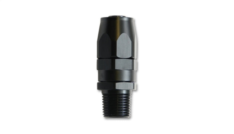 Vibrant -12AN Male NPT Straight Hose End Fitting - 1/2 NPT