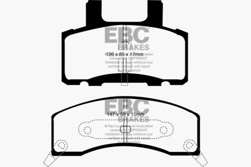 EBC 90-93 Chevrolet C20 8600 LB Ultimax2 Front Brake Pads