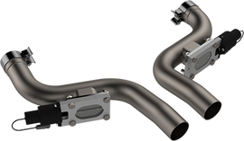 QTP 15-19 Dodge Challenger/Charger 6.2L/6.4L 304SS Aggressor Cutout Dual Mid Pipes