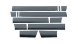 Putco 09-14 Ford F-150 Super Crew Cab 5.5 Box - 7in Wide (12pcs) Black Platinum Rocker Panels
