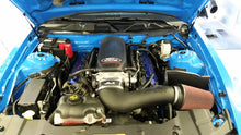 Load image into Gallery viewer, JLT 11-14 Ford Mustang GT (w/Cobra Jet Intake Manifold) Black Text CAI Kit w/Red Filter - Tune Req