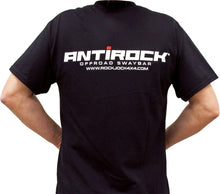 Load image into Gallery viewer, RockJock T-Shirt w/ Antirock Logos Front and Back Black XXXL