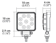 Load image into Gallery viewer, Hella ValueFit Work Light 4SQ 1.0 LED MV LR LT