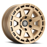 ICON Compass 17x8.5 6x135 6mm Offset 5in BS Satin Brass Wheel