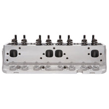 Load image into Gallery viewer, Edelbrock Cylinder Head Victor Jr SBC 23 Deg 220cc Complete for Hydraulic Roller Cam