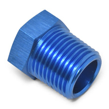 Load image into Gallery viewer, Russell Performance 1/2in Male to 1/4in Female Pipe Bushing Reducer (Blue)