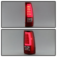 Load image into Gallery viewer, xTune Chevy Silverado 1500/2500/3500 99-02 / Version 3 Tail Lights Red Clear ALT-ON-CS99V3-LBLED-RC