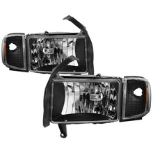 Load image into Gallery viewer, xTune Dodge Ram 1500 94-01 OEM Style Headlights w/ Corner Lamps - Black OEM HD-JH-DR94-SET-BK